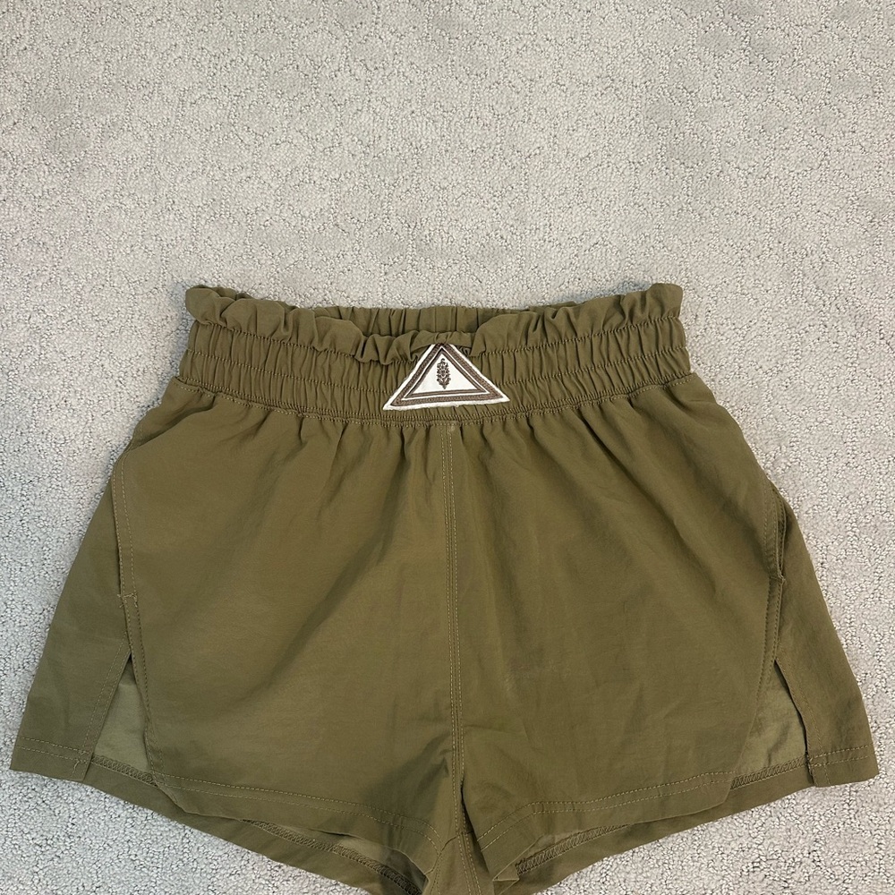 FP Movement Olive Green  Women's Athletic Shorts